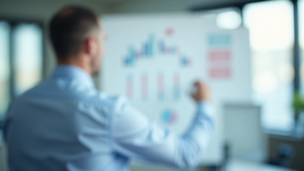 Finanzfachmann zeigt Diagramm der Bundesanleihen-Funktionsweise auf whiteboard